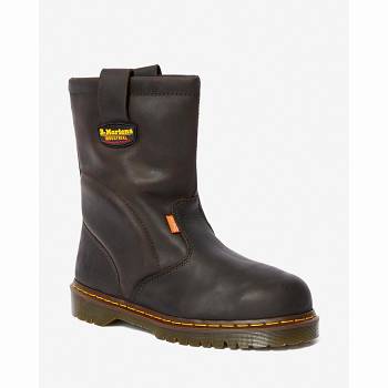 Dr Martens Férfi 2295 Extra Wide Met Guard Bőr Munkavédelmi Bakancs Barna